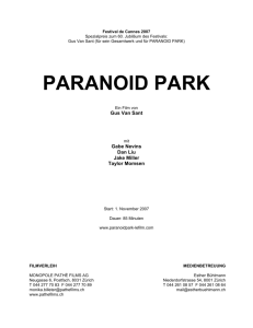 paranoid park - Pathé Films AG Zürich