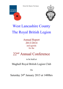 Annual Report 2013/14 - The Royal British Legion