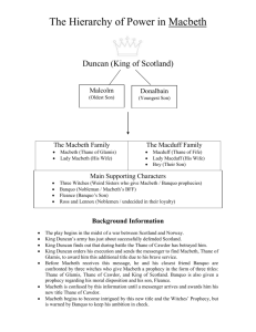 The Hierarchy of Power in Macbeth