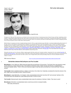 McCarthyism Information