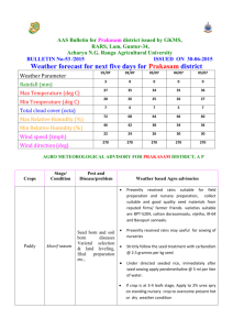 AAS Bulletin for Kurnool district issued by IAAS, ARS, Anantapur,