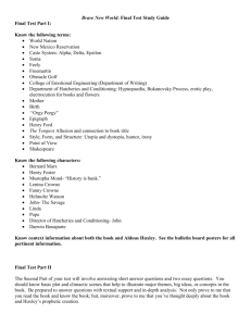 Brave New World Final Test Study Guide.doc