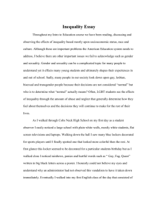 Inequality Essay