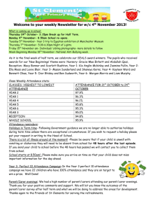 your Behaviour and Attendance Matters Newsletter for Summer 2 2013