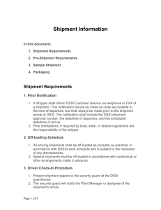 Pre-Shipment Requirements - Perma