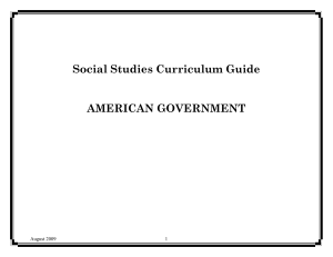 U.S. Government - GCSS - Georgia Council for the Social Studies
