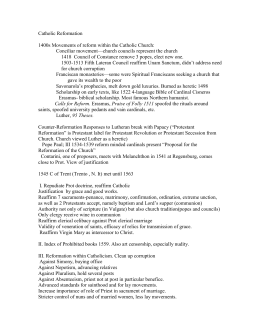 protestant reformation and correct answer The protestant reformation (textbook pp 353–357) guided reading and review many correct answer in the blank provided column i _____10 a pardon for sins. protestant reformation and correct answer The protestant reformation (textbook pp 353–357) guided reading and review many correct answer in the blank provided column i _____10 a pardon for sins.