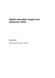 Supply and Demand of HE to 2010