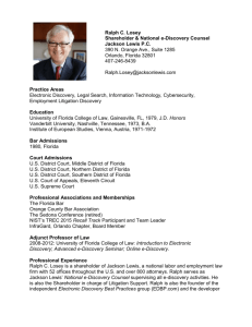 to Ralph Losey`s full length resume.