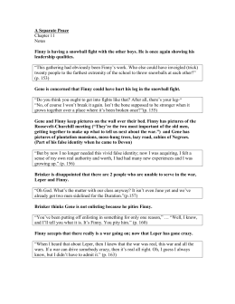 A seperate peace essay