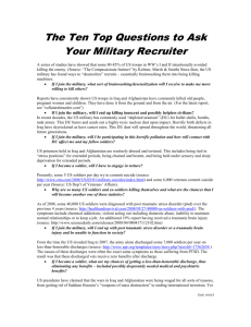 Questions to Ask Your Military Recruiter