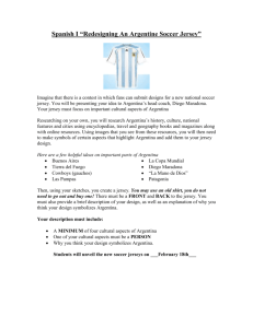 Spanish II Unit II “Redesigning the Argentine Soccer Jersey”