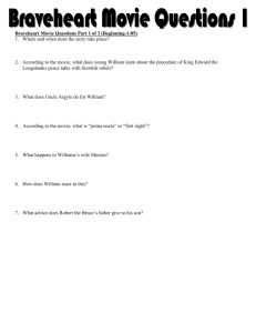 Braveheart Movie Questions Part 1 of 3 (Beginning