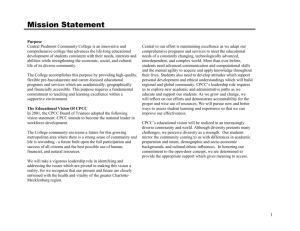 Mission Statement - Central Piedmont Community College