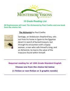 10th Grade Reading List - Montessori Visions Academy