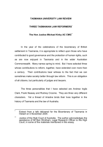 tasmanian law reformers uni tas lr nov 2004