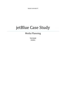 jetBlue Airways Media Plan
