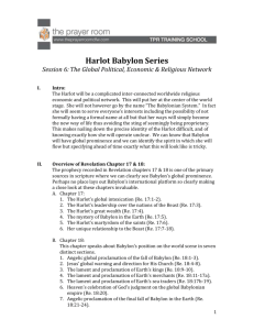 Harlot Babylon Series Session 6: The Global Political, Economic
