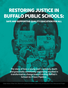 Report: Restoring Justice in Buffalo Public Schools