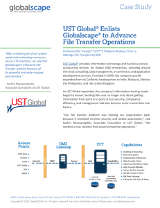 Case Study UST Global® Enlists Globalscape® to Advance File