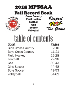 Fall Record Book