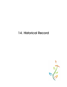 14. Historical Record