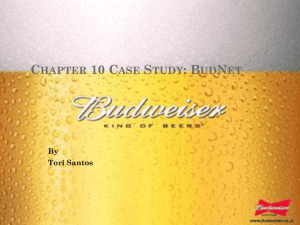Chapter 10 Case Study: BudNet