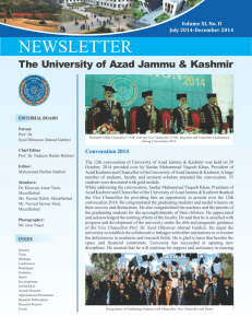 Newsletter - The University of Azad Jammu and Kashmir
