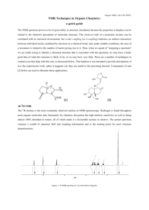 NMR Techniques in Organic Chemistry: a quick guide [1] [2]