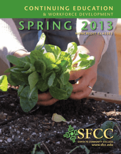 SPRing 2013 - Santa Fe Community College