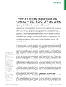 The origin of extracellular fields and currents — EEG
