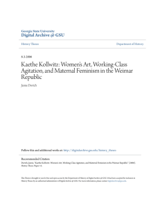 Kaethe Kollwitz: Women's Art, Working-Class