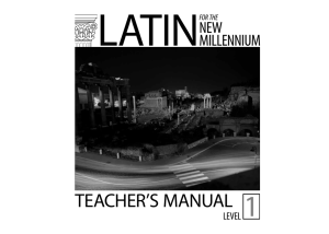 LATIN FOR THE NEW MILLENNIUM - Bolchazy