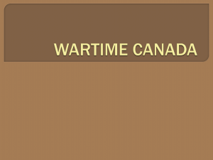 Wartime Canada PPT