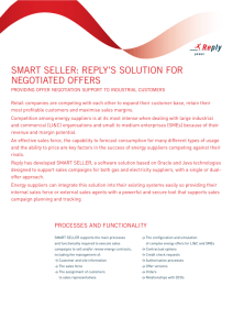 SMART SELLER: REPLY'S SOLUTION FOR NEGOTIATED OFFERS