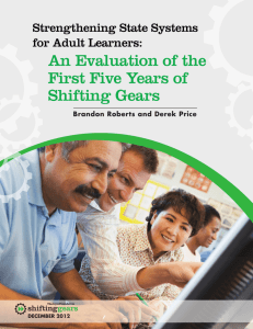 An Evaluation of the First Five Years of Shifting Gears