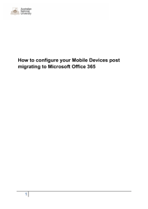How to configure your Mobile Devices post migrating to Microsoft