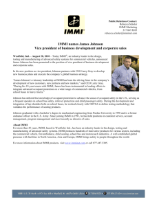 IMMI names James Johnson Vice president of business