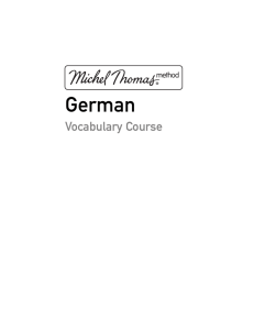mt german vocab course