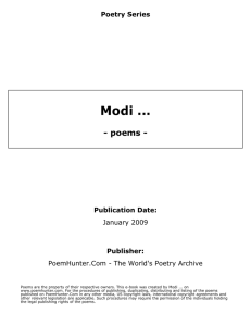 Modi - poems -