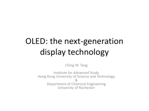 OLED: the next-generation display technology