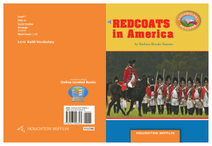 Lesson 12:Redcoats in America