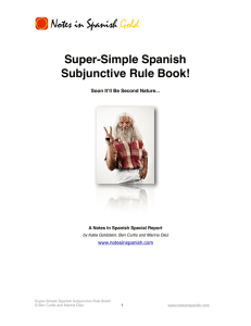Super Simple Subjunctive Rule Book