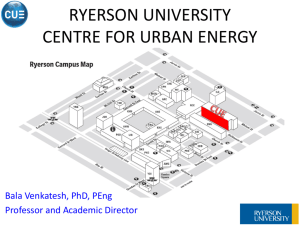 ryerson university centre for urban energy