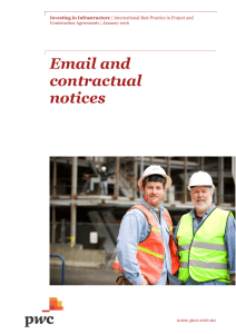 Email and contractual notices