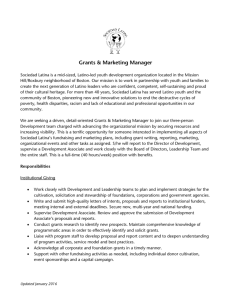 Grants & Marketing Manager