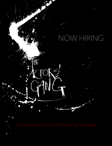 The Actors' Gang Development and Marketing Manager