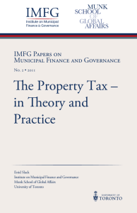 The Property Tax–in Theory and Practice