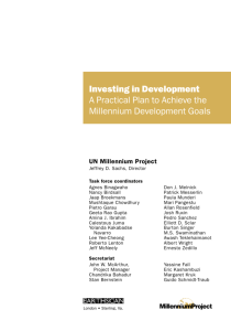 Investing in Development A Practical Plan to Achieve the Millennium