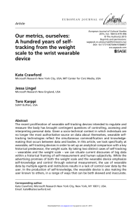 Our metrics, ourselves: A hundred years of self- tracking - Unfit-Bits